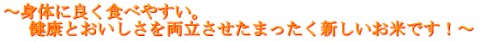 体に良く食べやすい
