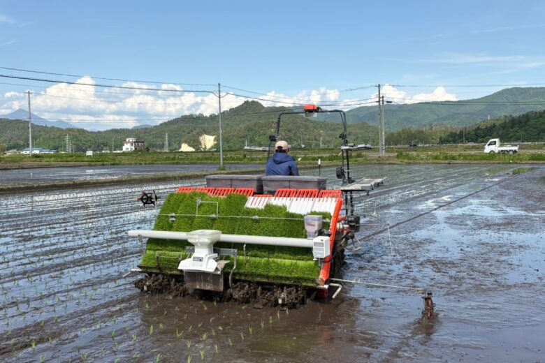 今日から田植作業始まりました。