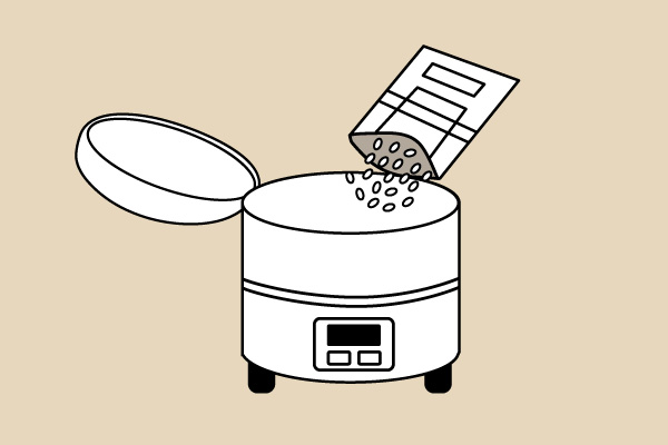 白米（うるち米）の場合の炊き方